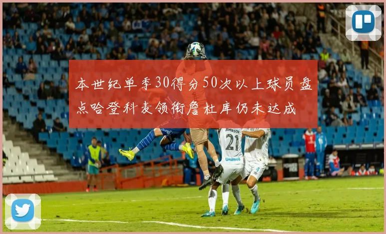 本世纪单季30得分50次以上球员盘点哈登科麦领衔詹杜库仍未达成